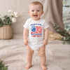 Custom Baby Onesie - Personalized Baby Shower, Gender Reveal, America 250th Anniversary Gifts For New Moms, New Dads, New Parents - My First 4th Of July