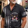 Custom Unisex Tropical Hawaiian Aloha Shirt - Personalized America 250th Anniversary Gifts For Mom, Dad, Brother, Sister, Kids - Generations United In Freedom