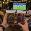 Custom International Soccer Tournament Party Cups - Personalized Birthday Gifts For Soccer Lovers, Sports Fans, Sports Lovers - Blessed With Great Football Vibes