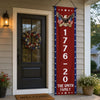 Custom Porch Banner Set - Personalized America 250th Anniversary Gifts For Mom, Dad, Brother, Sister, Kids - Freedom Never Fades