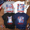 Custom Photo T-shirt, Hoodie - Personalized America 250th Anniversary Gifts For Dog Cat Lovers, Dog Dad And Mom, Cat Owners - Stars Stripes And Paws