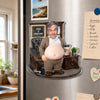 Custom Photo Dad Bod Belly Squishy Acrylic Fridge Magnet – Personalized Funny Gifts For Coworker, Work Bestie – Making Things Happen Daily