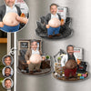 Custom Photo Dad Bod Belly Squishy Acrylic Fridge Magnet – Personalized Funny Gifts For Coworker, Work Bestie – Making Things Happen Daily
