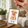 Custom Photo Frame Ornament - Personalized Pet Memorial Sympathy Gifts For Dogs, Cats - Forever Loved Forever Missed