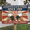 Custom Home Decor Metal Sign - Personalized Anniversary Wedding Gifts For Husband And Wife, Him And Her - Love You, You Weirdo
