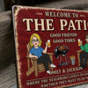 Custom Home Decor Metal Sign - Personalized Summer Vacation And Travel Gifts For Husband And Wife, Him And Her - Good Times Never Get Old