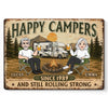 Custom Home Decor Metal Sign - Personalized Anniversary Wedding Camping Gifts For Campers, Husband And Wife, Him And Her - Still Rolling Strong
