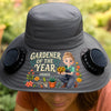 Custom Hat With Fans Solar Power - Personalized Birthday Garden Gifts For Gardeners - Best Gardener On Earth