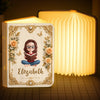 Custom Foldable LED Magic Book Lamp - Personalized Bookish Gifts For Book Lovers, Bookworms, Readers - Forever Lost In Stories