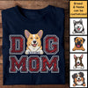 Dog Mom And Dog Dad Red Stripe - Gift for Dog Lovers, Gift For Dog Mom - Personalized Unisex T-Shirt, Hoodie