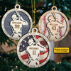 Every Strike Brings Me Closer To The Next Home Run - Baseball - Personalized Custom Round Shaped Wood Christmas Ornament