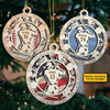 Every Strike Brings Me Closer To The Next Home Run - Baseball - Personalized Custom Round Shaped Wood Christmas Ornament
