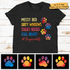 Sticky Kisses Full Heart - Dog Mom Life - Personalized Unisex T-Shirt