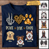 Love Dogs With Heart - Personalized Unisex T-Shirt