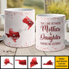 The Love Between Mother & Daughter Knows No Distance - Gift For Mom - Personalized Mug