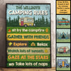 Sit By The Campfire Explore & Relax Watch Lots Of Sunsets - Personalized Vertical Poster