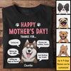 Happy Mother's Day Thanks For Loving Me Taking Me For Walks - Gift For Mother's Day, Personalized Unisex T-shirt, Hoodie