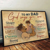 Proud Of Black Dad - Horizontal Poster