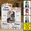 Good Friends Are Like Stars - Gift For Bestie - Personalized Candle Holder
