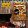 Drinks Are Cold And The Laughter Is Free - Personalized Metal Sign