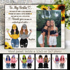 To My Bestie - Thank You For Being My Unbiological Sister - Personalized Photo Frame