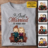 Just Married - Personalized Unisex T-shirt, Hoodie - Gift For Couples, Husband Wife
