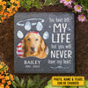 You Will Never Leave My Heart - Personalized Memorial Stone, Pet Grave Marker - Upload Image, Memorial Gift, Sympathy Gift