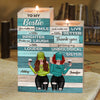 To My Bestie - You Make Me Smile A Little Brighter - Personalized Candle Holder