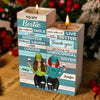 To My Bestie - You Make Me Smile A Little Brighter - Personalized Candle Holder