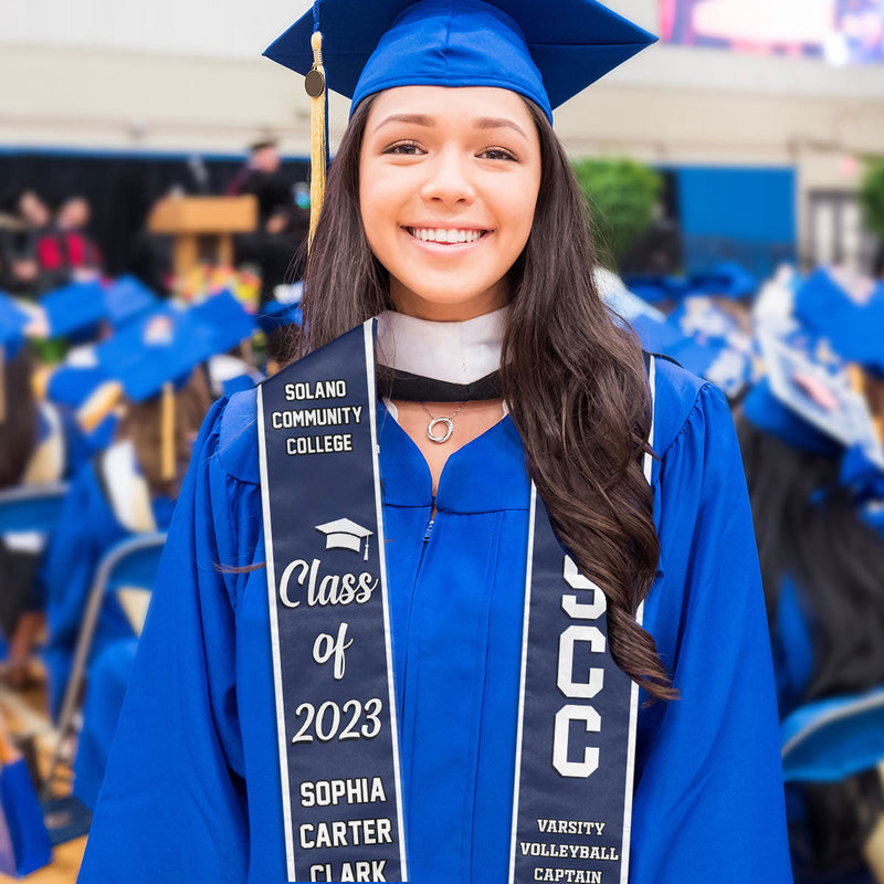 Best Gift For Graduation's Day, Class Of 2024 - Personalized Graduation Stole