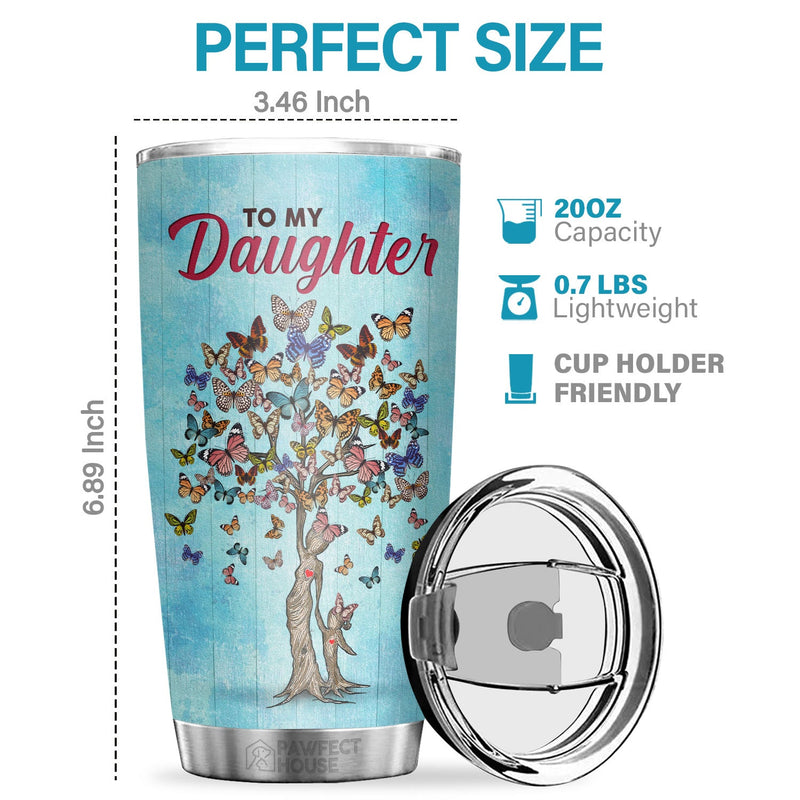 You Must Always Remember You Are Braver Than You Believe - Tumbler - To My Daughter, Gift For Daughter, Daughter Gift From Mom, Birthday Gift For Daughter