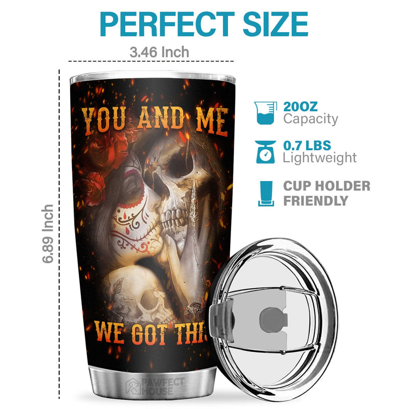 Husband Wife Not Always Eye To Eye But Always Heart To Heart - Tumbler - Gift For Couple, Husband Wife, Anniversary, Engagement, Wedding, Marriage Gift