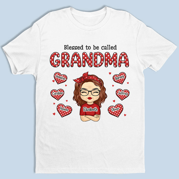 Call Me Blessed Grandma - Family Personalized Custom Unisex T-shirt, Hoodie, Sweatshirt - Mother's Day, Birthday Gift For Grandma