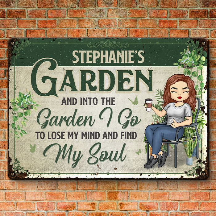 Came To Garden & Whispered To The Plants - Garden Personalized Custom Home Decor Metal Sign - House Warming Gift For Gardening Lovers