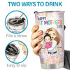 The World's Best Mom Belongs To Me - Family Personalized Custom Tumbler - Mother's Day, Birthday Gift For First Mom