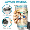 To The Beach And Back - Bestie Personalized Custom Tumbler - Gift For Best Friends, BFF, Sisters