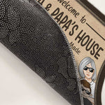 Welcome To Nana & Papa's House - Family Personalized Custom Decorative Mat - Gift For Family Members