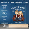 Hubby & Wifey Season - Couple Personalized Custom 3D LED Light - Gift For Husband Wife, Anniversary
