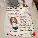 You Will Feel My Love Within It - Family Personalized Custom Blanket - Mother's Day, Birthday Gift For Mom From Daughter