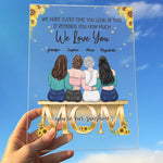 Mother & Daughters From The Star - Family Personalized Custom Acrylic Plaque - Mother's Day, Birthday Gift For Mom