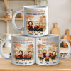 Mother & Daughter Forever Linked Together - Family Personalized Custom Mug - Mother's Day, Birthday Gift For Mom From Daughter
