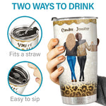 We're More Than Just Friends - Bestie Personalized Custom Tumbler - Gift For Best Friends, BFF, Sisters