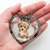 You Were My Favorite Hello - Memorial Personalized Custom Heart Shaped Acrylic Keychain - Upload Image, Sympathy Gift, Gift For Pet Owners, Pet Lovers