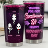 Thank Mom For Not Swallowing Us - Family Personalized Custom Tumbler - Mother's Day, Birthday Gift For Mom
