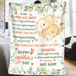 I Already Love You - Family Personalized Custom Baby Blanket - Baby Shower Gift, Gift For First Mom