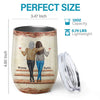 Like Mother Like Daughter - Family Personalized Custom Wine Tumbler - Mother's Day, Birthday Gift For Mother From Daughter