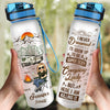 Grow Up To Be A Super Sexy Lady - Camping Personalized Custom Water Tracker Bottle - Gift For Camping Lovers