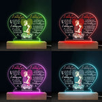 I’d Choose You In A Hundred Lifetimes - Couple Personalized Custom Heart Shaped 3D LED Light - Gift For Husband Wife, Anniversary