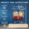 Mother, You're Forever Our Friend - Family Personalized Custom Rectangle Shaped 3D LED Light - Mother's Day, Birthday Gift For Mom