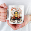 The Love Between Us Lasts Forever - Family Personalized Custom Mug - Mother's Day, Birthday Gift For Mom From Daughter
